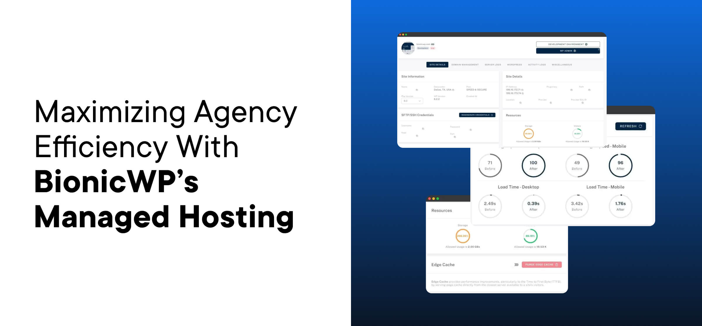 Maximierung der Agentureffizienz mit dem Managed Hosting von BionicWP