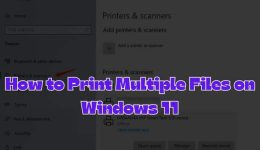 So drucken Sie mehrere Dateien unter Windows 11