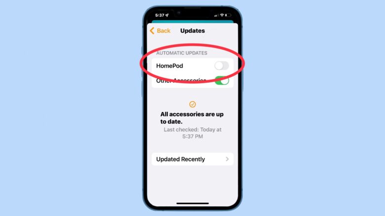 Deaktivieren Sie automatische HomePod-Software-Updates Deaktivieren Sie automatische HomePod-Software-Updates