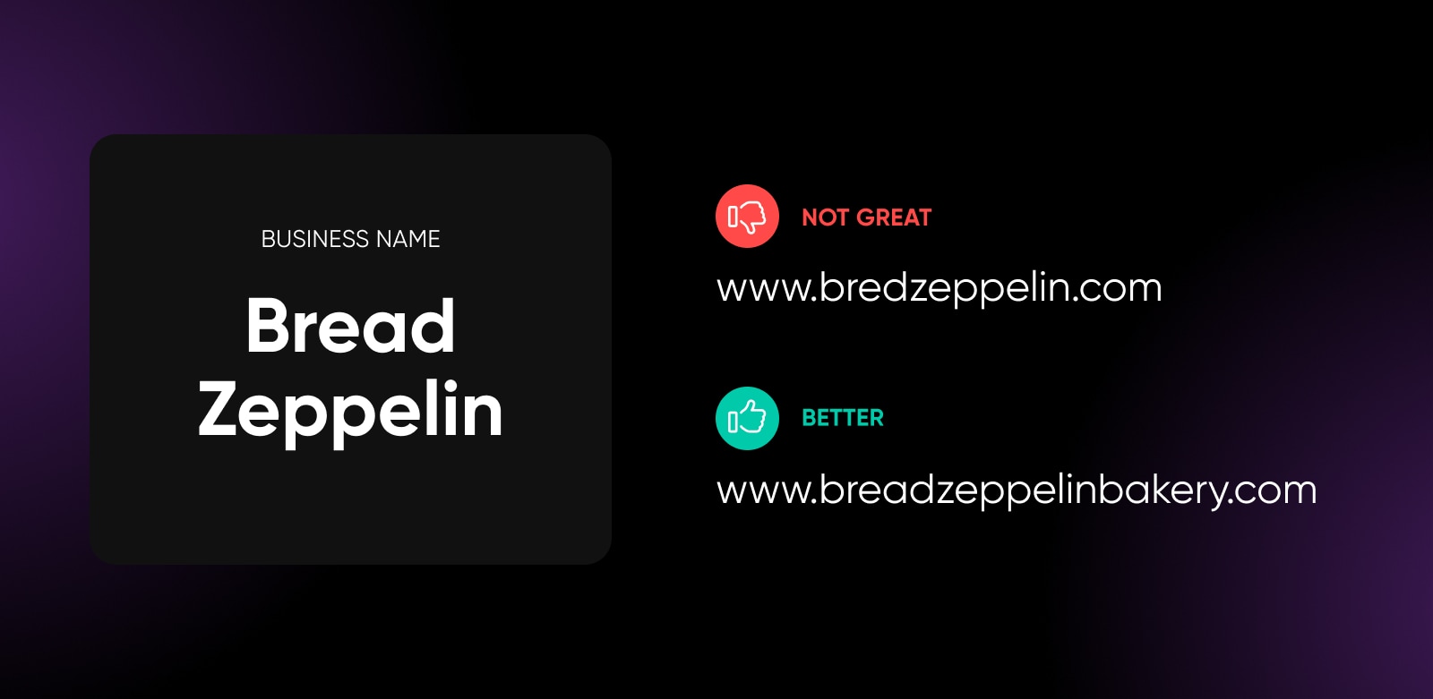 Der DreamHost Business Names Generator zeigt, welche Domain gut oder schlecht ist