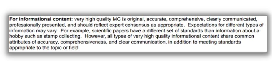 Google eeat – Stellungnahme zum Originalinhalt