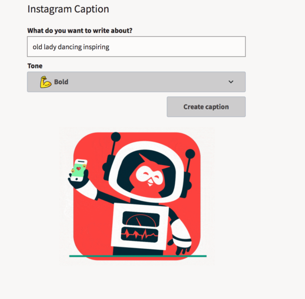 Instagram-Bildunterschrift