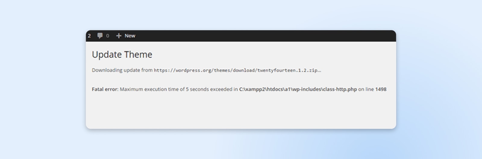 Maximale Ausführungszeit überschritten
