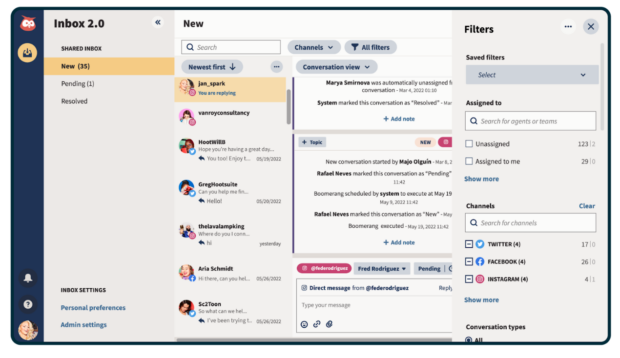 Hootsuite Posteingang 2.0