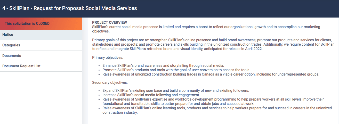 SkillPlan-Angebotsanfrage