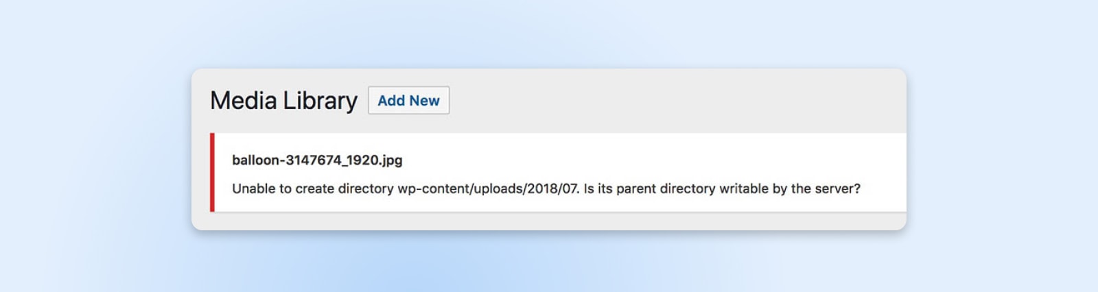 Bilder können nicht hochgeladen werden