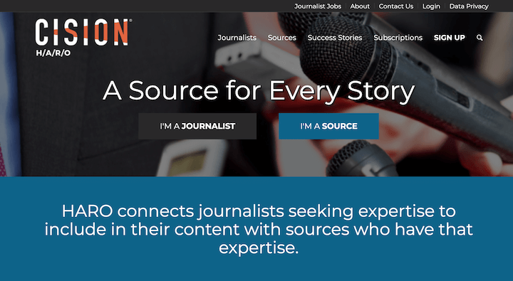 Haro-Homepage von cision