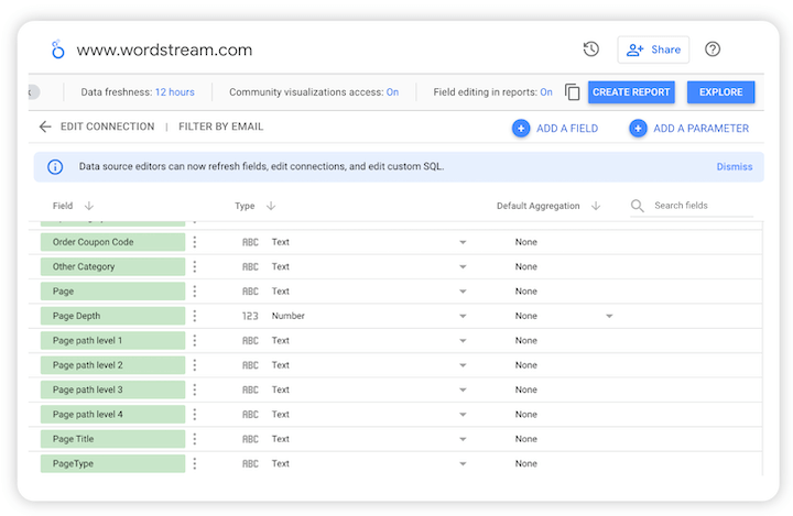 Google Data/Looker Studio – Filteroptionen