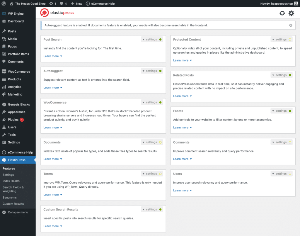Erweiterte WooCommerce-Shop- und Hosting-Einstellungen