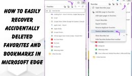So stellen Sie versehentlich gelöschte Favoriten und Lesezeichen in Microsoft Edge einfach wieder her