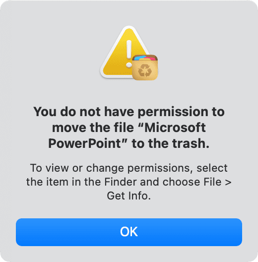 AppCleaner kann App-Fehler auf dem Mac nicht löschen