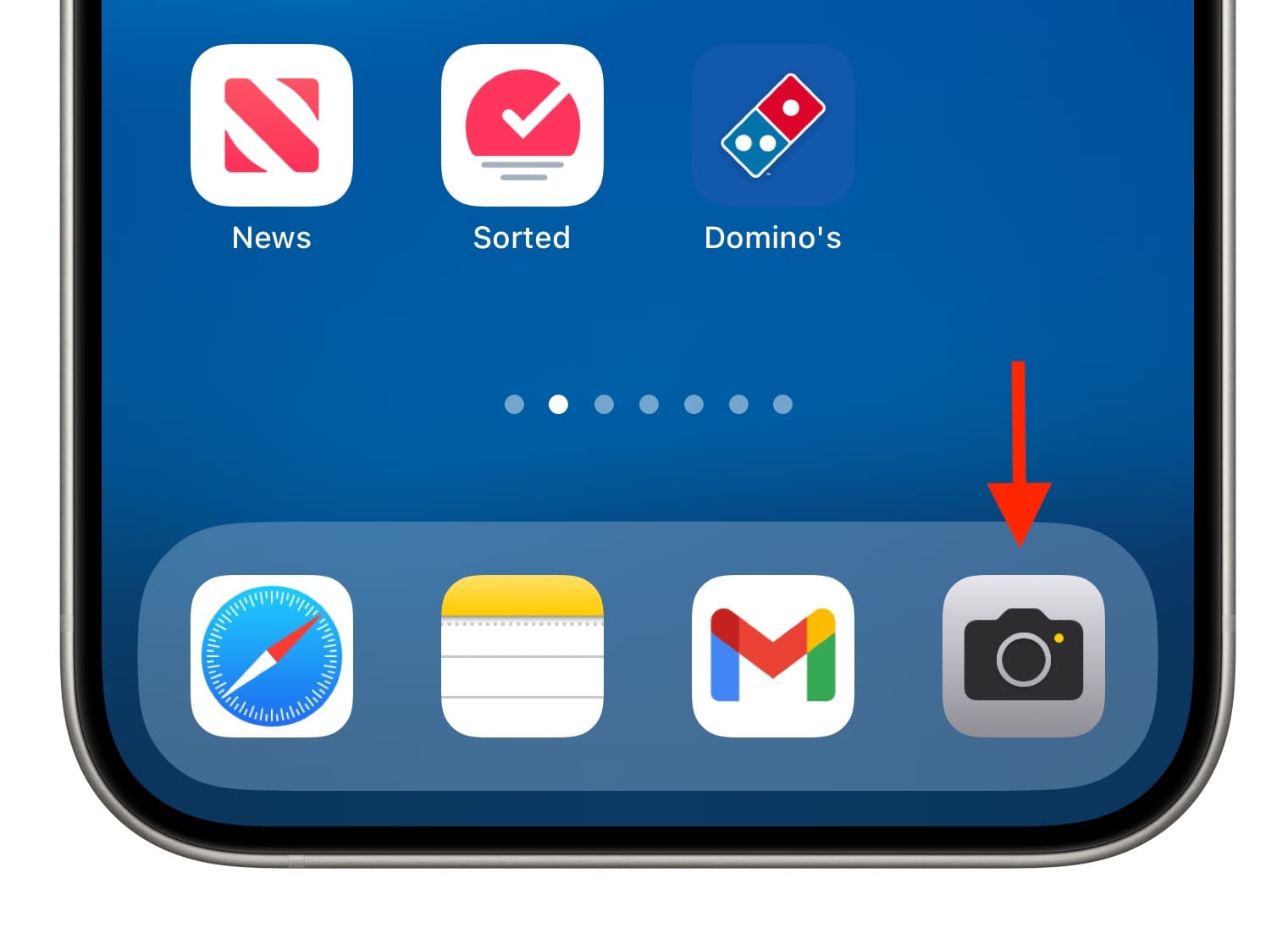 Kamera zum iPhone Dock hinzugefügt