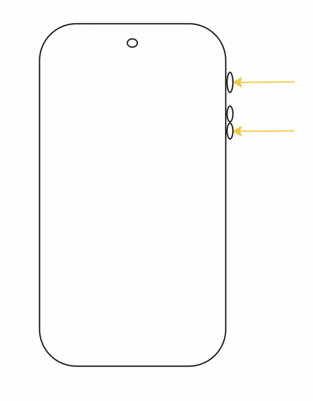 Samsung-Einschalttasten und Leiser-Tasten