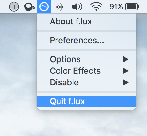 Beenden Sie die Ausführung der Mac-App im Menüleistensymbol