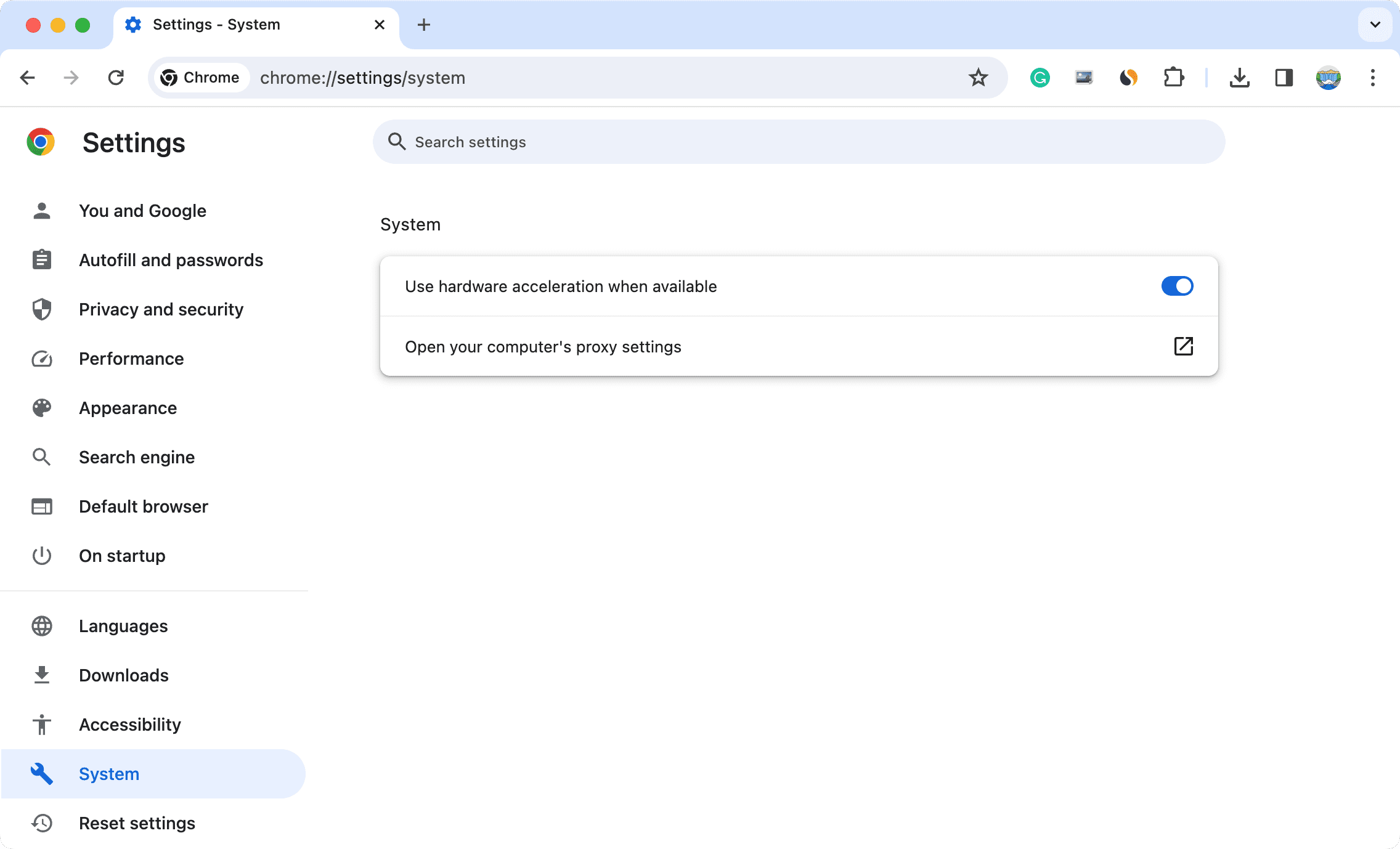 Verwenden Sie die Hardwarebeschleunigung, sofern diese in Chrome verfügbar ist