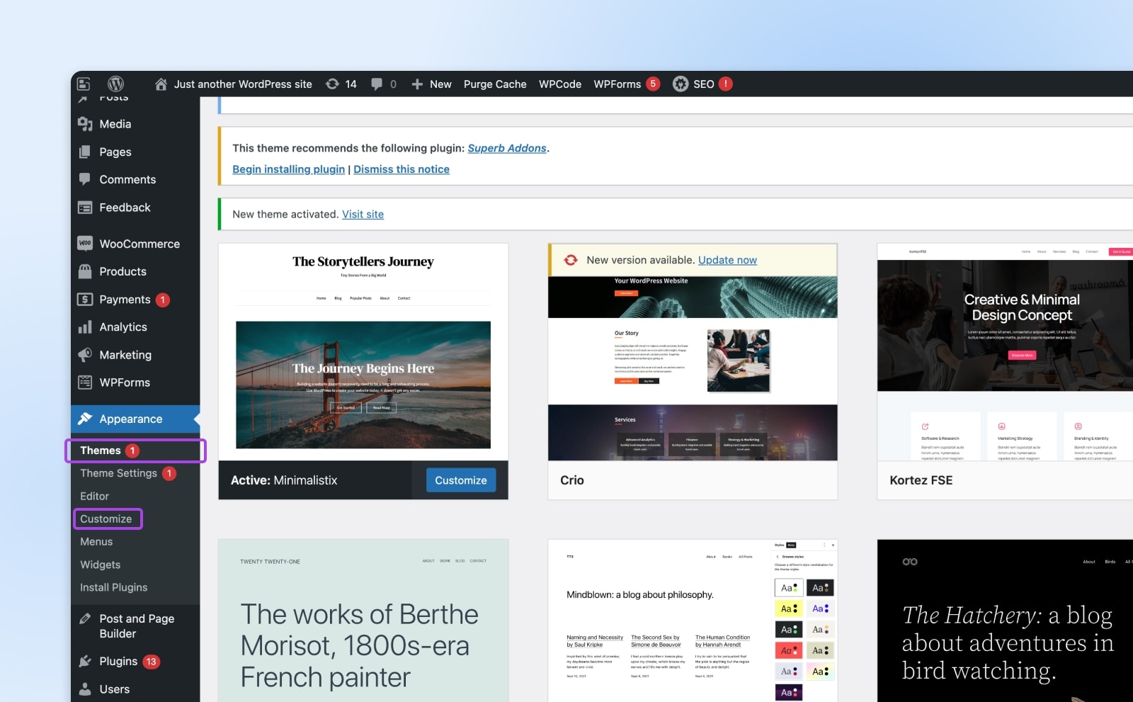 WordPress-Theme anpassen