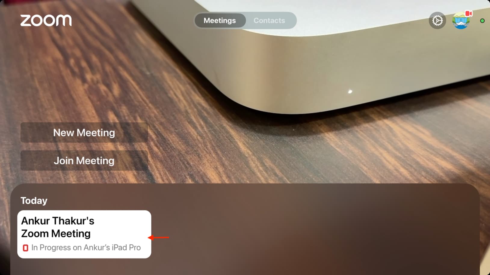 Übernehmen Sie laufende Zoom-Anrufe auf Ihr Apple TV