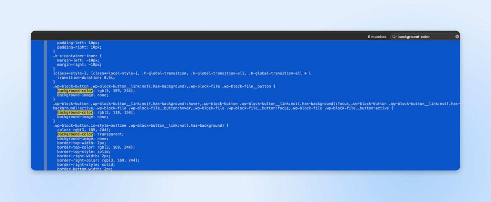 Bluescreen des Codes mit