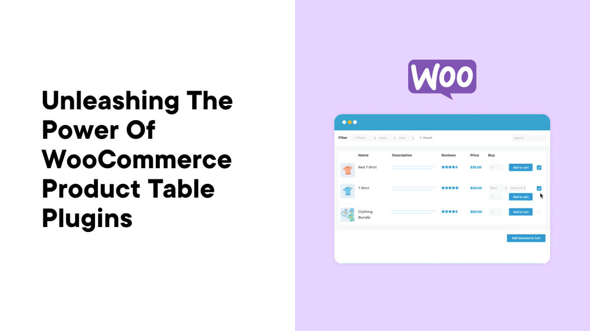 Entfesseln Sie die Leistungsfähigkeit der WooCommerce-Produkttabellen-Plugins