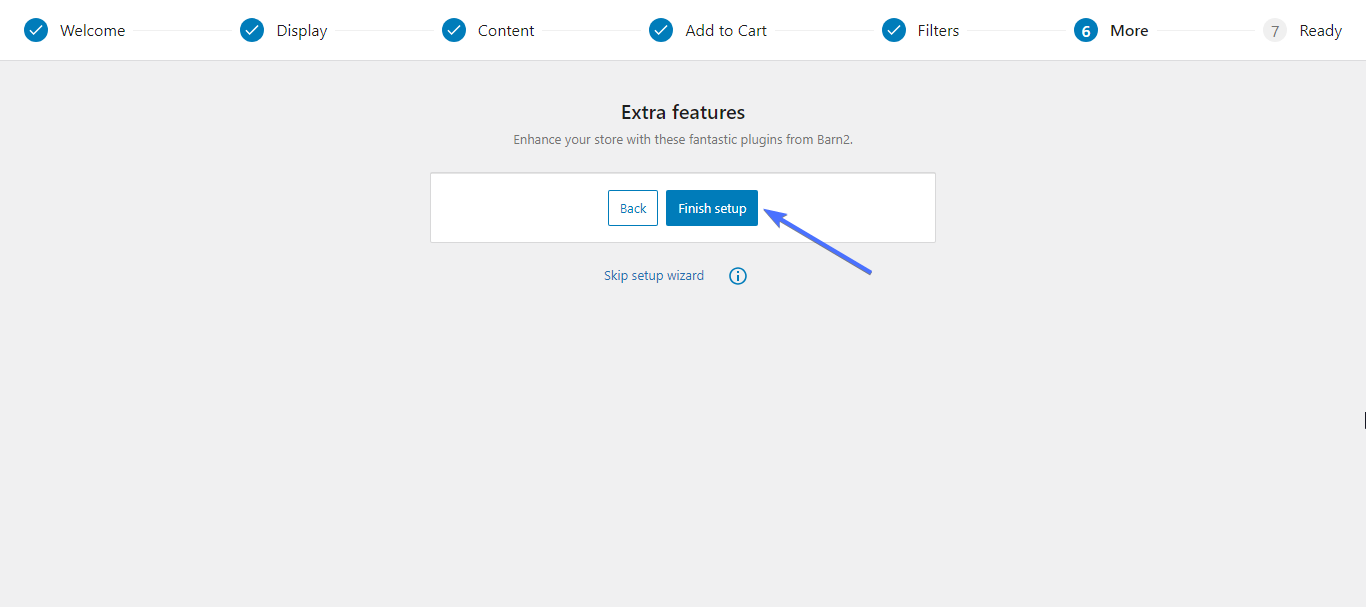 Setup-Assistent für das WooCommerce-Tabellen-Plugin