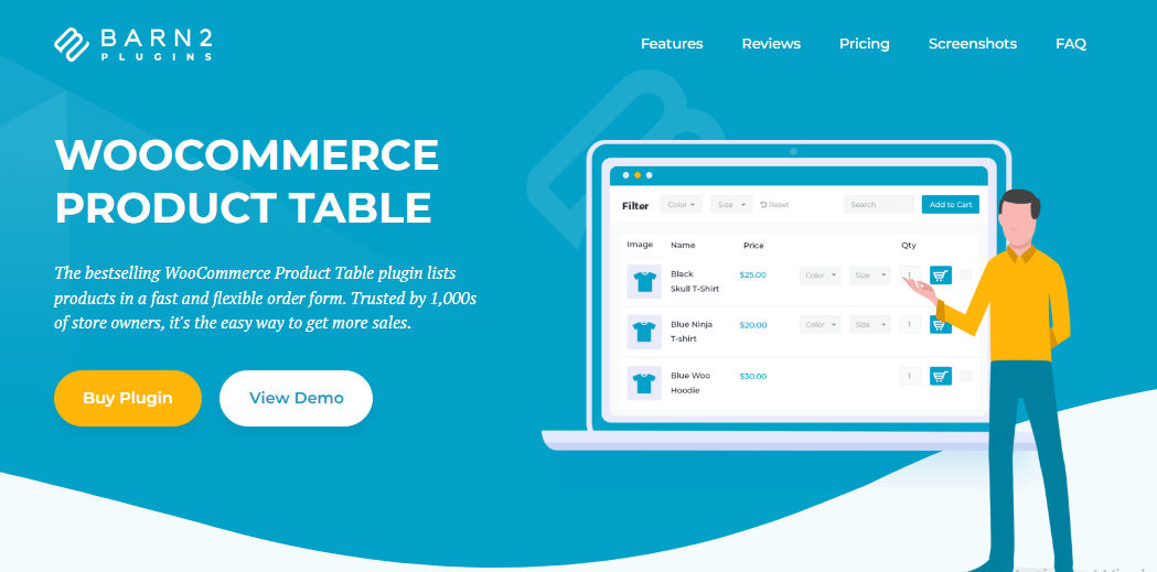 WooCommerce-Produkttabelle (Barn2)