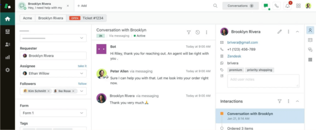 Übersicht über Zendesk-Konversationen