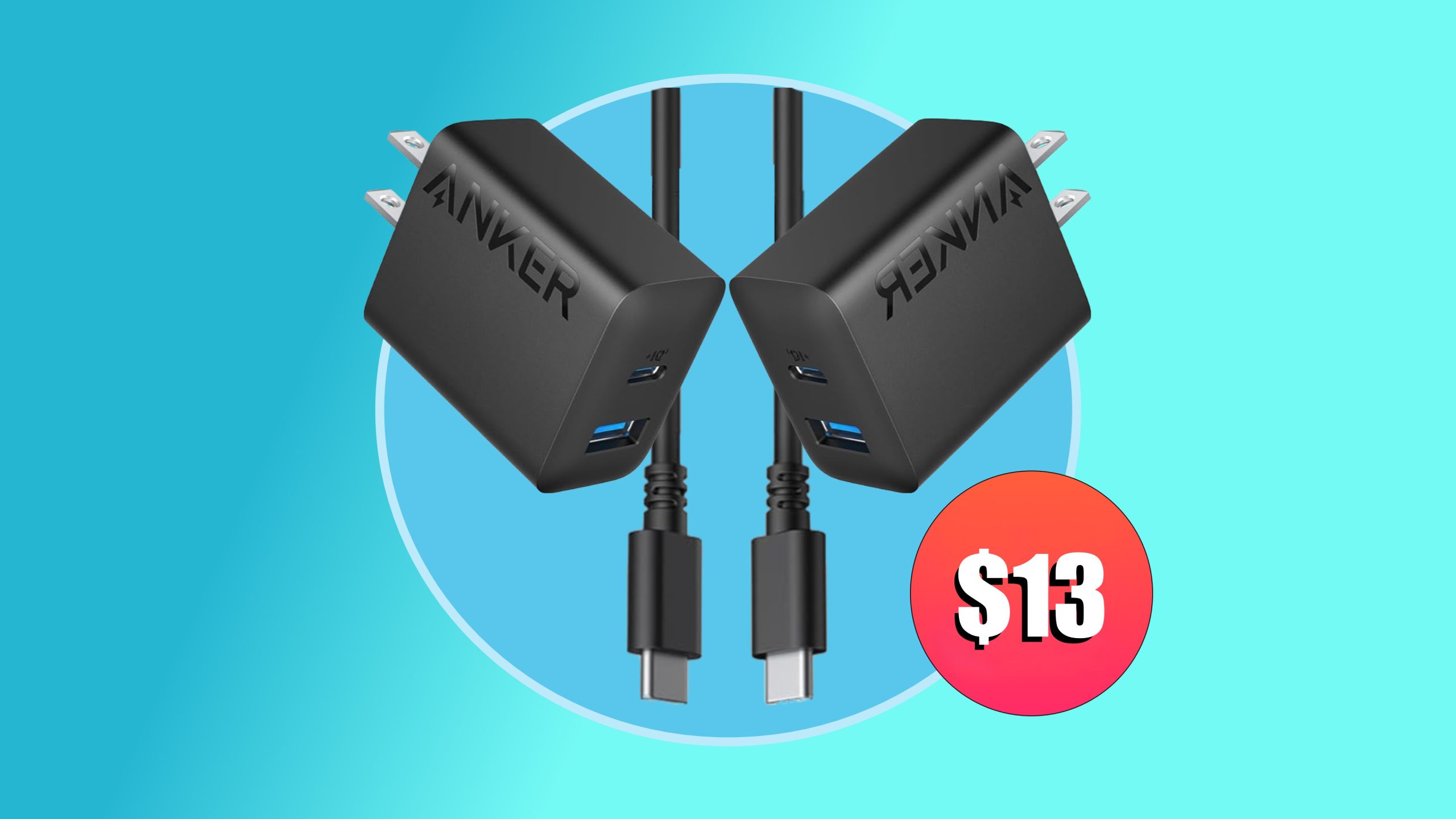 Holen Sie sich 2 Anker 20-W-USB-C-Ladegeräte und 2 5-Fuß-USB-C-Kabel für nur 13 $