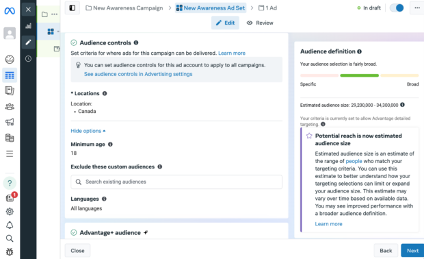 Zielgruppen-Targeting in Facebook-Anzeigen