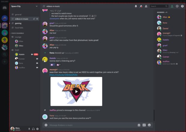 Discord Space City-Kanal