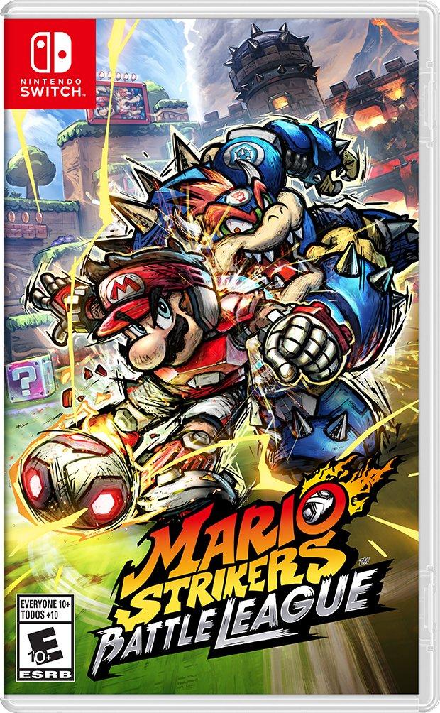 Spielgrafik zu Mario Strikers: Battle League für Nintendo Switch.