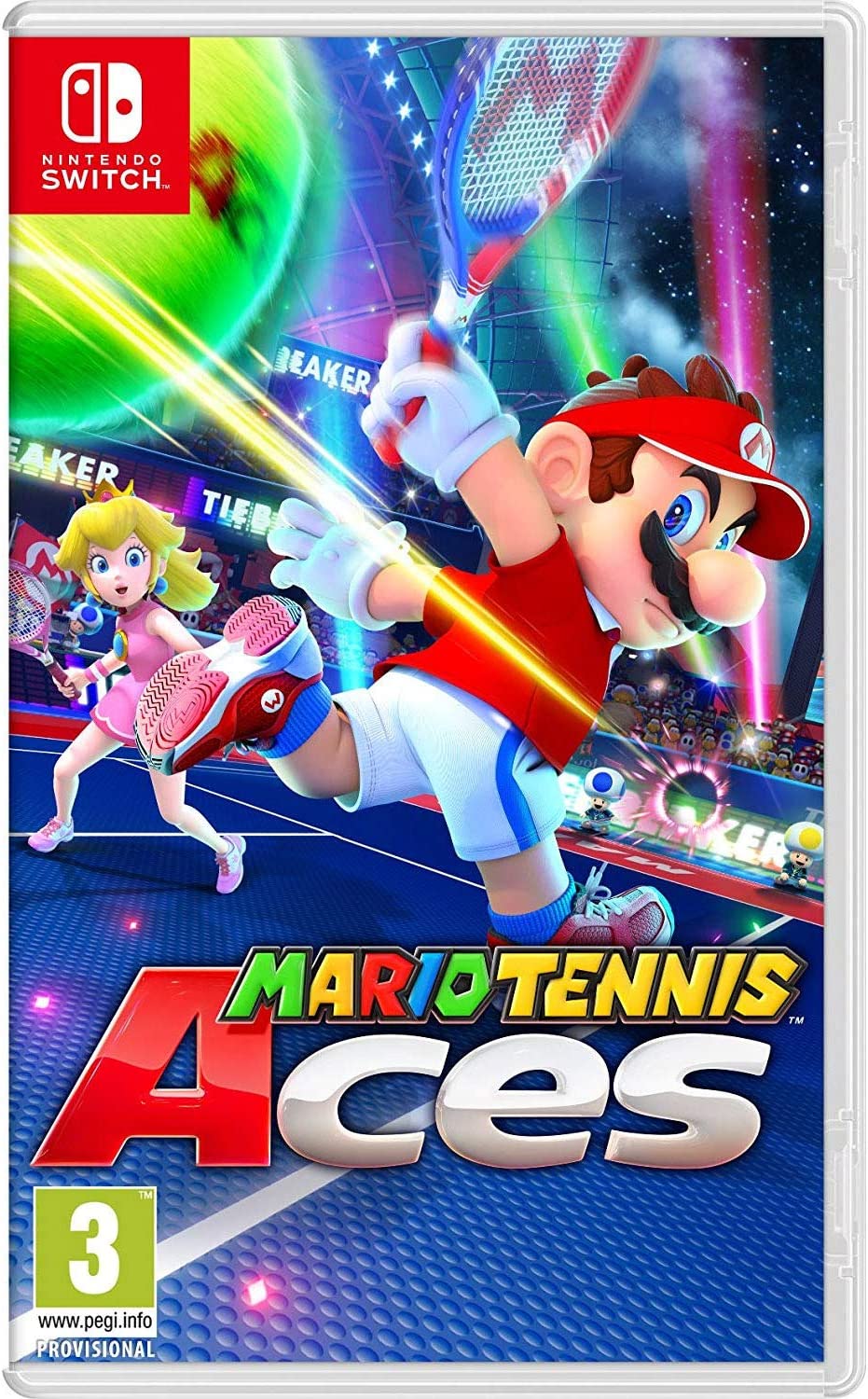 Kunstwerk von Mario Tennis Aces für Nintendo Switch.