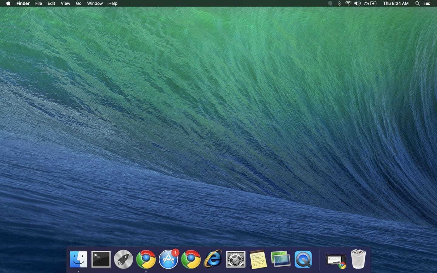 Mavericks Mac-Thema Modernes macOS im Design von OS X Mavericks