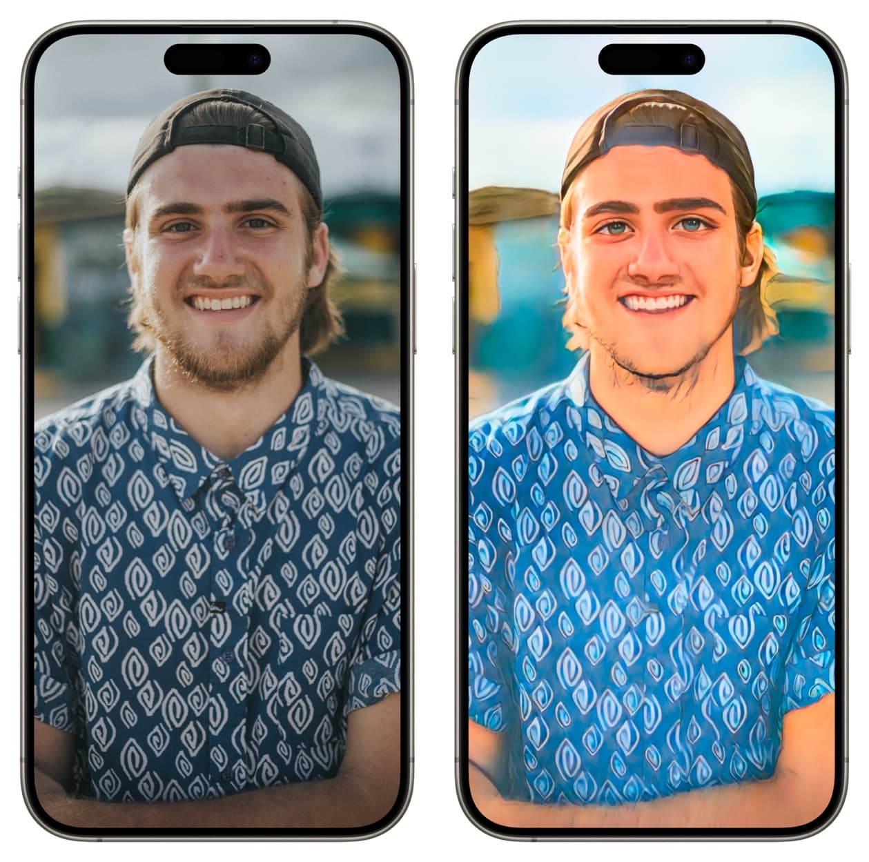 Mit der Prisma-App auf dem iPhone in ein Gemälde umgewandeltes Bild