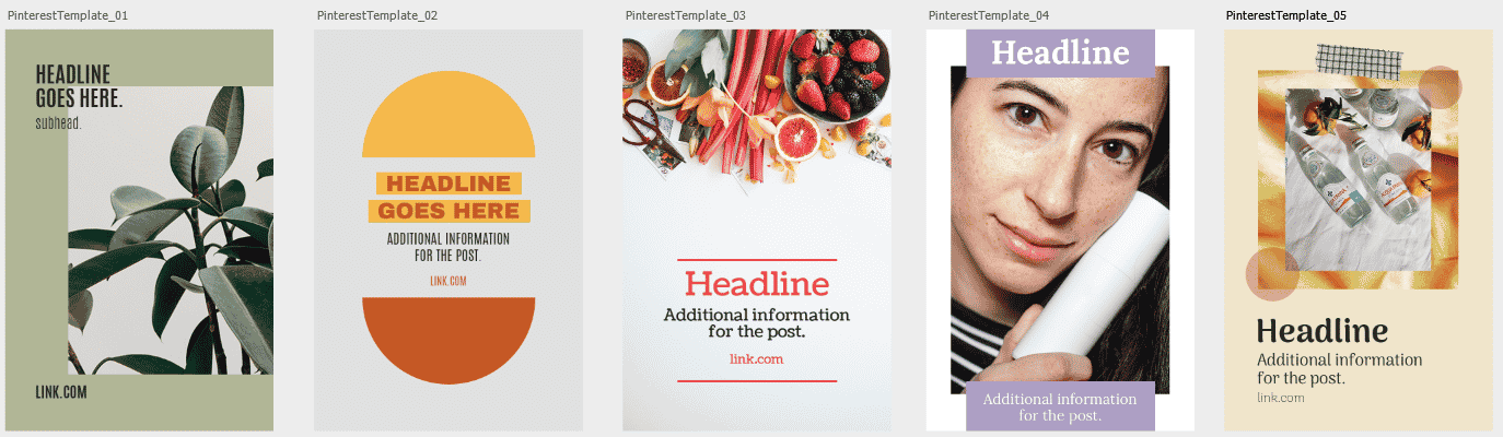 Vorschau der Pinterest-Vorlage
