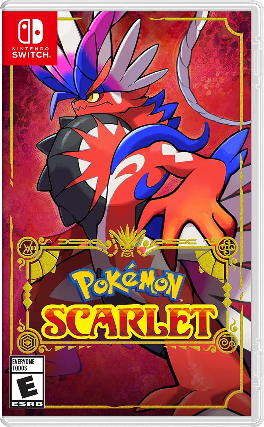 Albumcover von Pokémon Scarlet für Nintendo Switch.