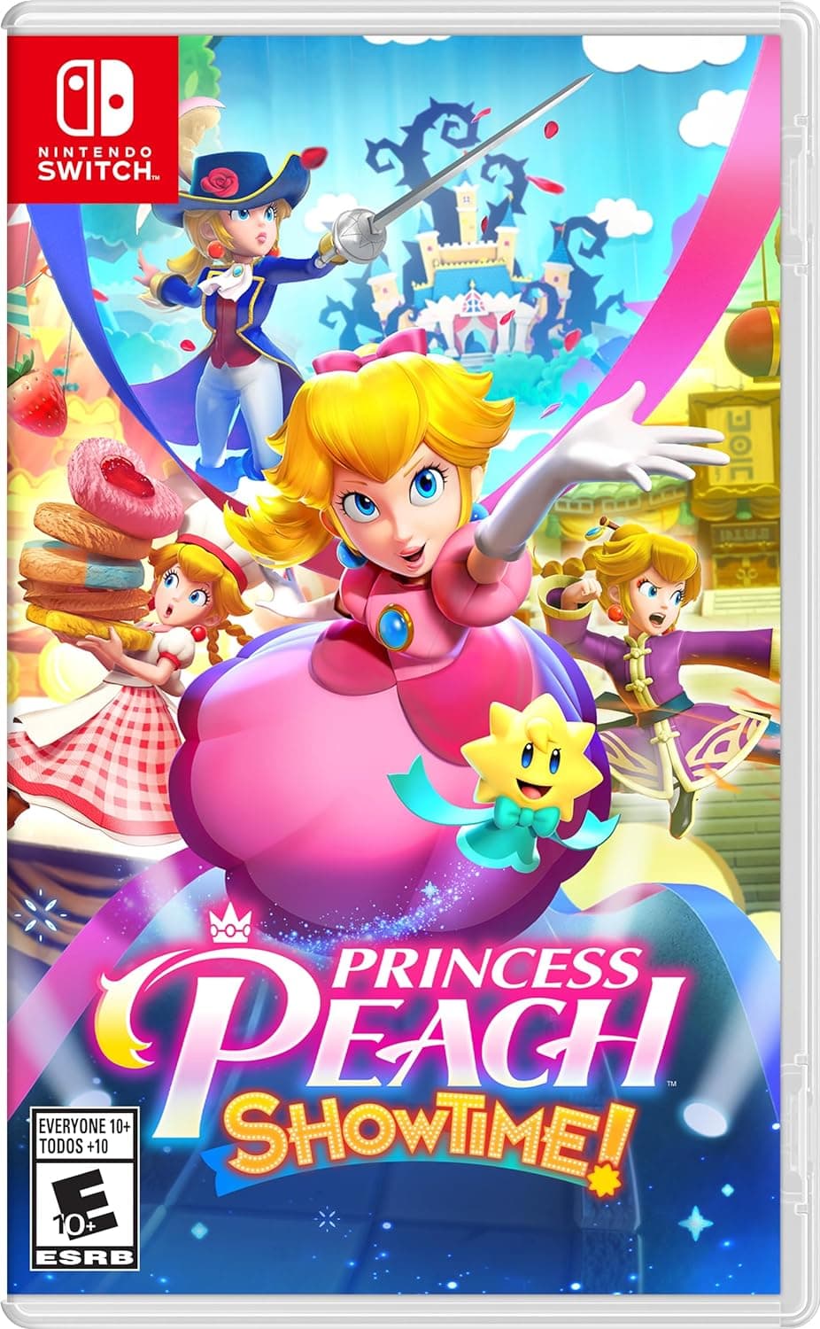 Artwork von „Princess Peach Showtime“ für Nintendo Switch.