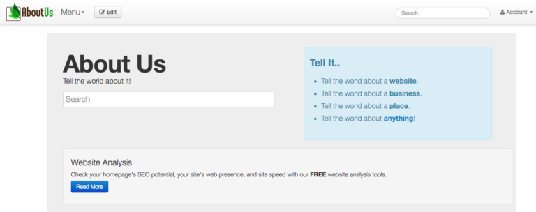 AboutUs-Webverzeichnis