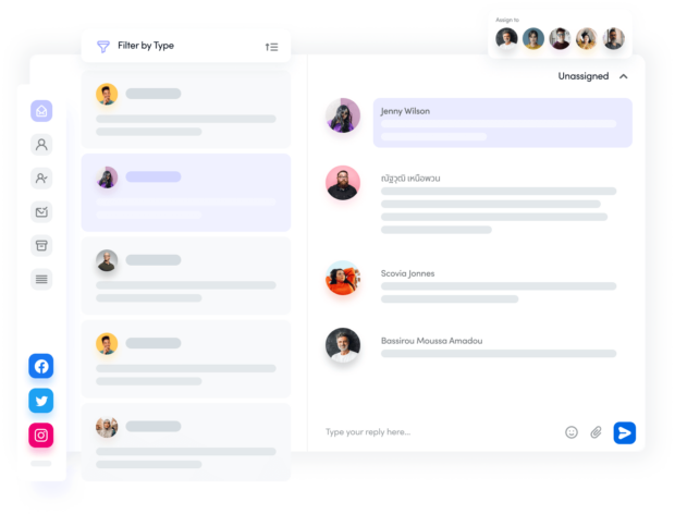 Social-Inbox-Dashboard von Content Studio