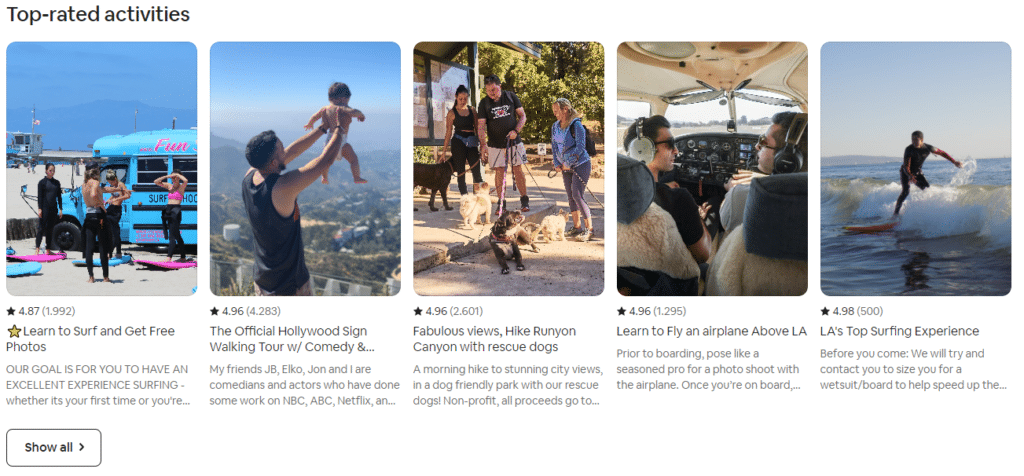 Geteilte Erlebnisse von Airbnb-Nutzern – Beispiele für digitales Marketing