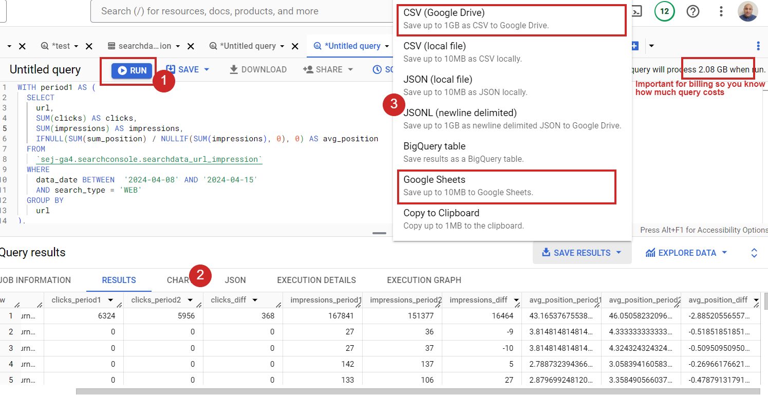 So führen Sie SQL in BigQuery aus