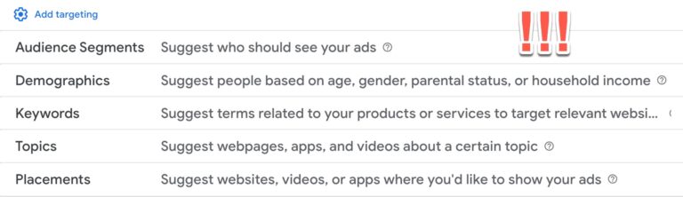 Zielgruppen-Targeting-Optionen für kleines PPC-Budget