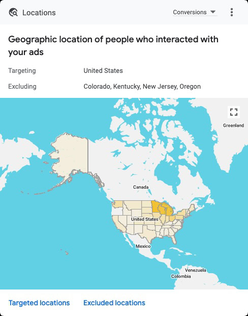 Verwalten des PPC-Budgets durch Standortinteraktion