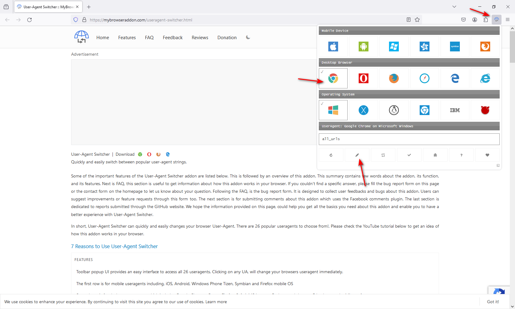Firefox-Einstellungen
