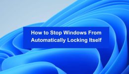 So verhindern Sie, dass sich Windows automatisch sperrt