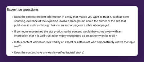 Fragen zur Expertise