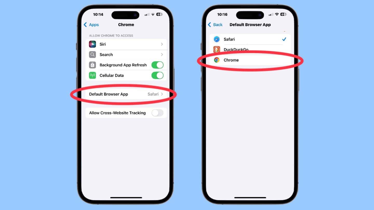 Schritte zum Ändern des Standardbrowsers des iPhone Schritte zum Ändern des Standardbrowsers des iPhone
