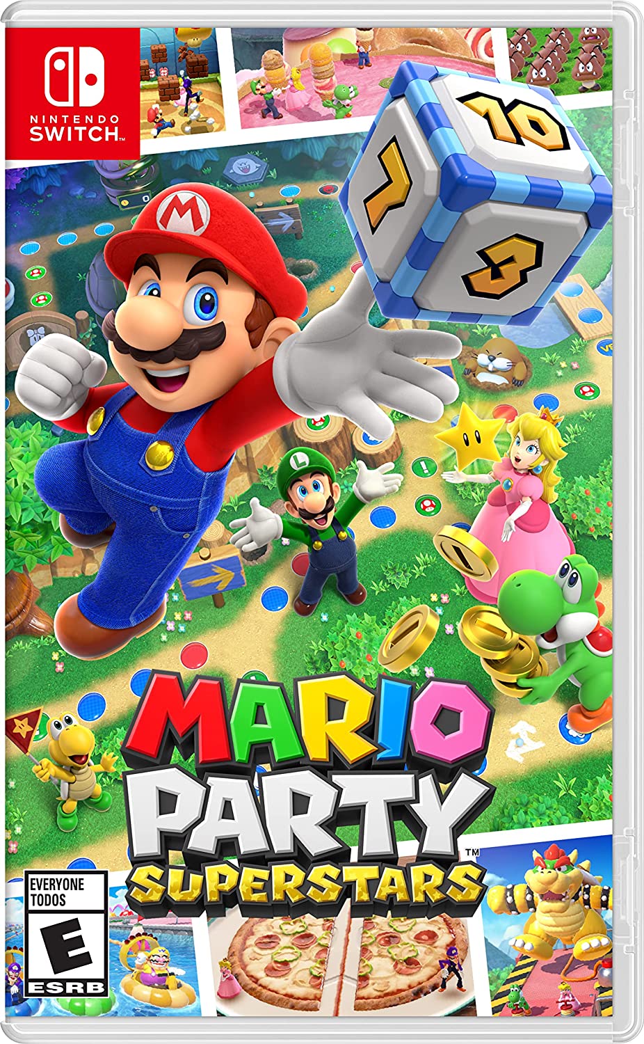 Cover-Artwork von Mario Party Superstars für Nintendo Switch.