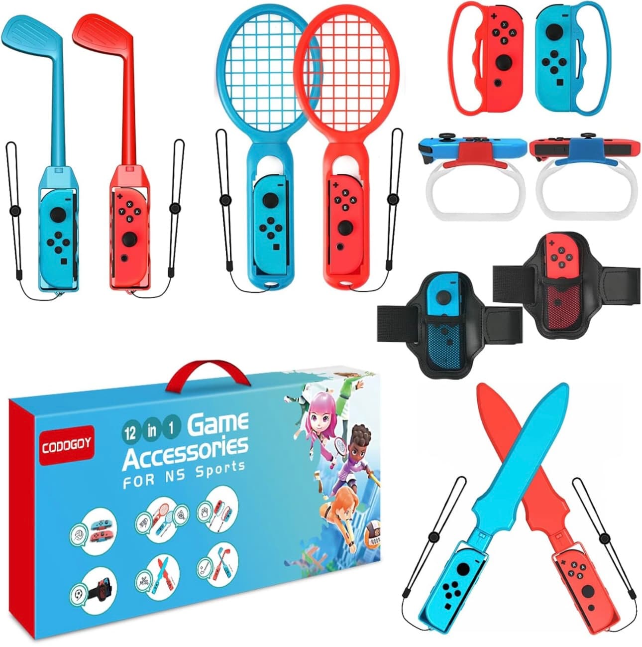 Nintendo Switch Sports-Zubehör 12-in-1-Paket.