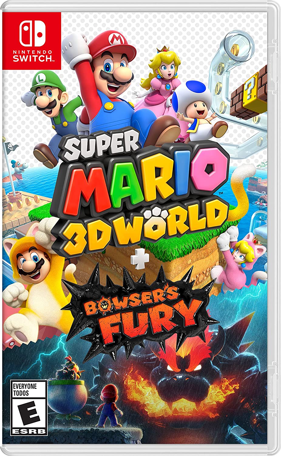 Cover-Artwork von Super Mario 3D World   Bowser’s Fury für Nintendo Switch.