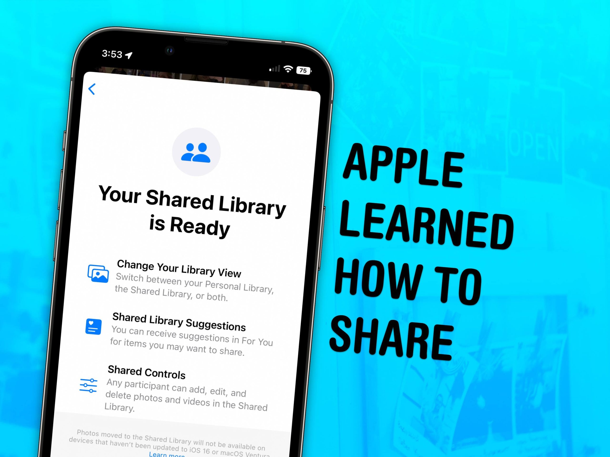 So teilen Sie eine iCloud-Fotobibliothek